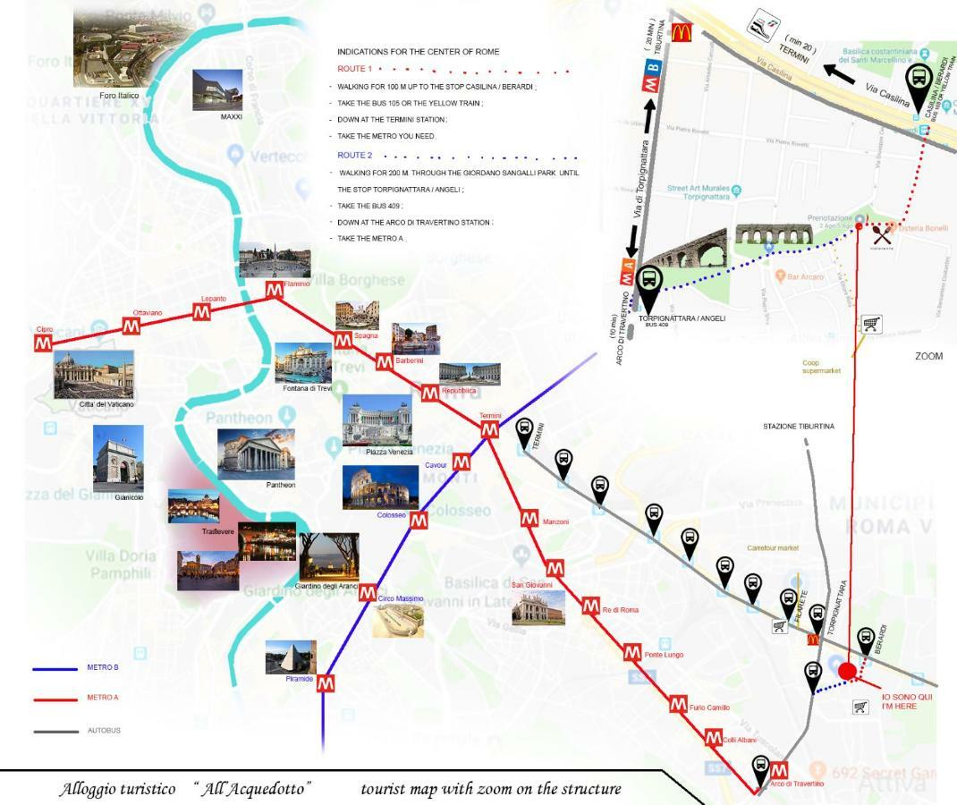 דירות רומא Alloggio Turistico All'Acquedotto מראה חיצוני תמונה